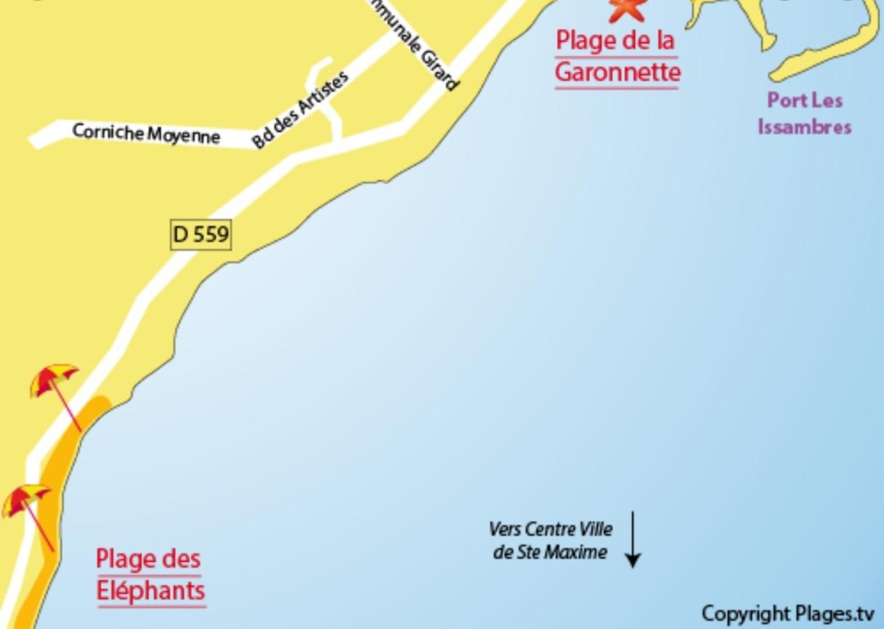 Villa Provencale A Sainte Maxime, Golf De Saint Tropez Eksteriør billede